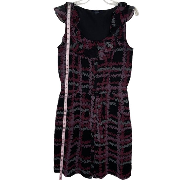 Banana Republic Factory Dress Sleeveless Button Front Tie Waist Lined Size 8 - Picture 11 of 14